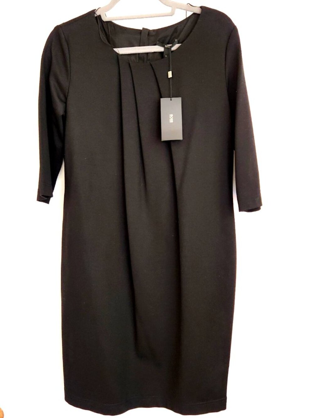 Hugo Boss Halay Shift Dress Women Knee Length 3/4 Sleeve